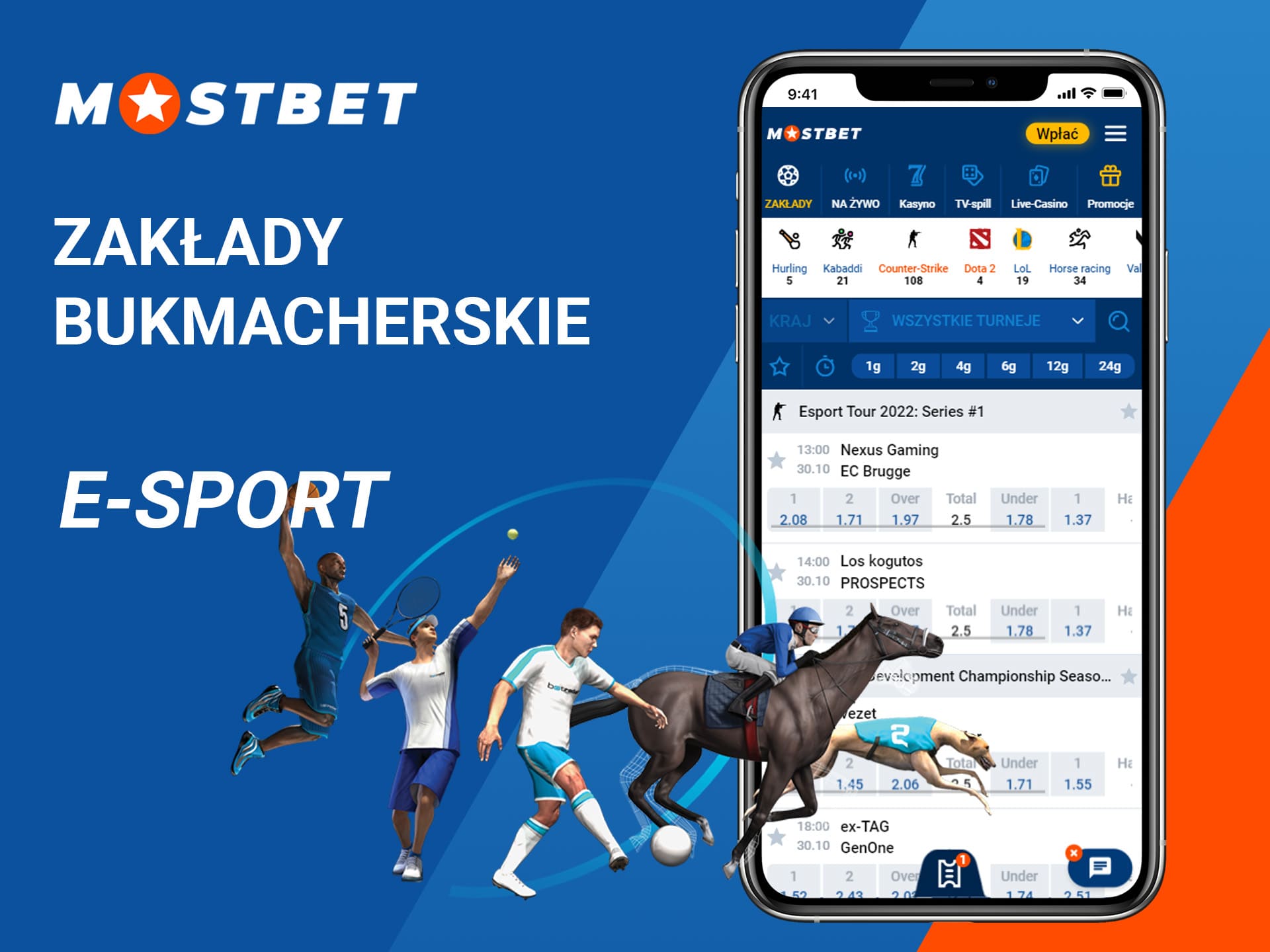 Zalady bukmacherskie - esport