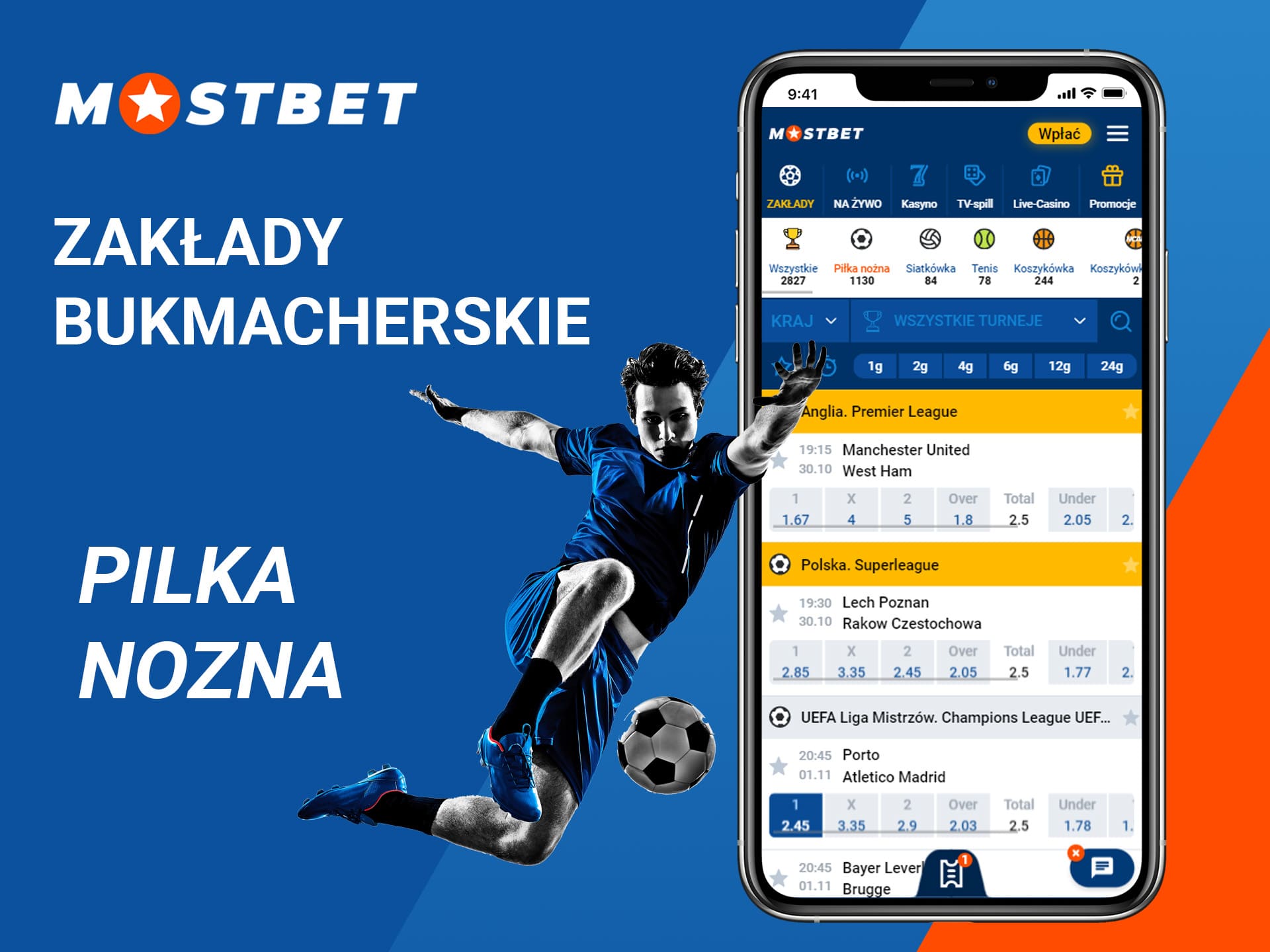 Zalady bukmacherskie - pilka nozna